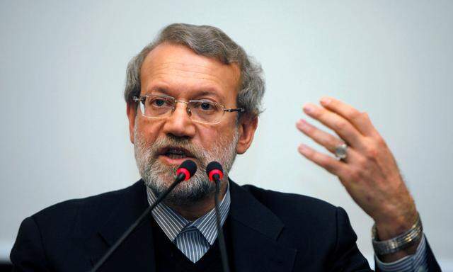 Der iranische Parlamentspräsident, Ali Larijani.