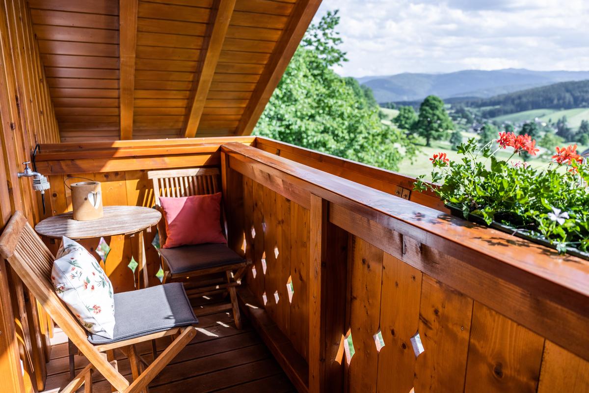 ... und vom Balkon.