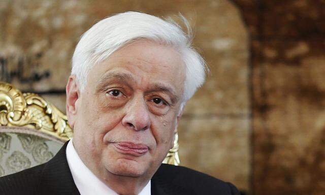 Greece's President Pavlopoulos attends a meeting with Egypt President Sisi in Cairo
