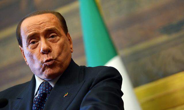 Silvio Berlusconi Forza ITalia Roma 19 02 2014 Camera dei Deputati Consultazioni per la formazione d