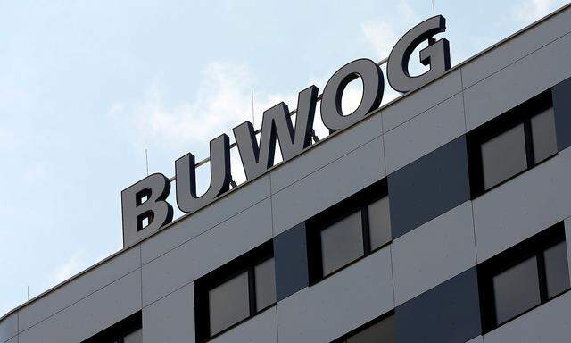 FILE PHOTO - The logo of Austrian property group Buwog is pictured on an office building in Vienna