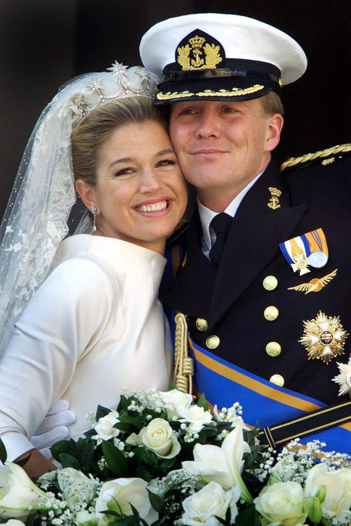 ... Maxima und Willem-Alexander am 2. Februar 2002 in Amsterdam.