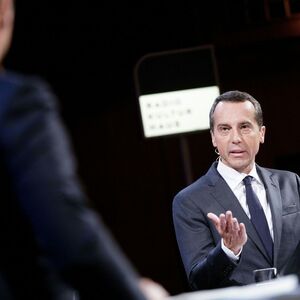 FPÖ-Chef Heinz-Christian Strache und SPÖ-Chef Christian Kern im ''Klartext''