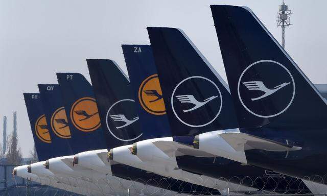Flugzeuge der Lufthansa.