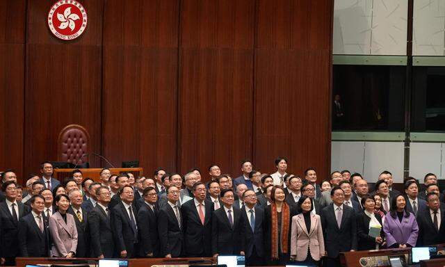 Der Beschluss im Legislativrat von Hongkong fiel einstimmig. 