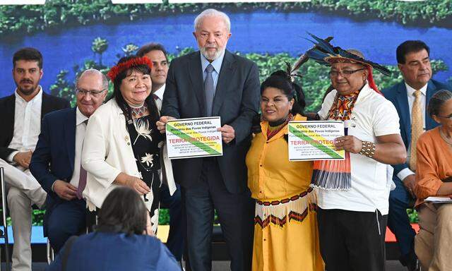 Präsident Lula bei einer Zeremonie am Tag des Amazonas, dem 5. September. 