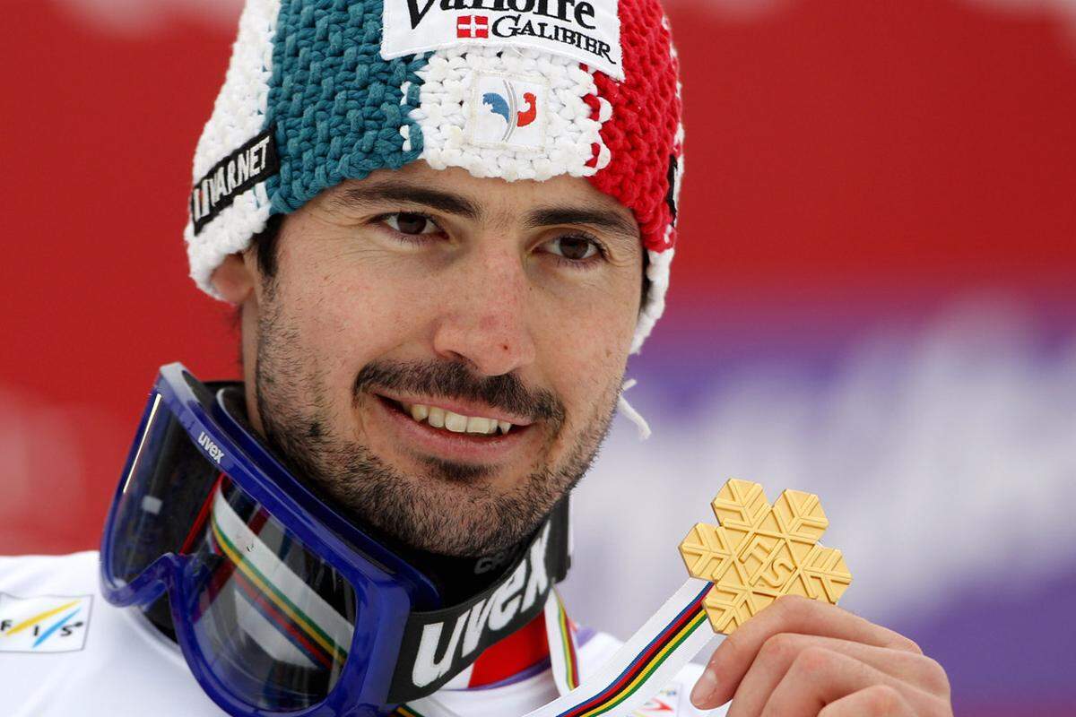 Jean-Baptiste Grange ist nach den Slaloms in Kitzbühel und Schladming auch bei der WM eine Klasse für sich. Gold: Jean-Baptiste Grange (FRA) Silber: Jens Byggmark (SWE) Bronze: Manfred Mölgg (ITA)