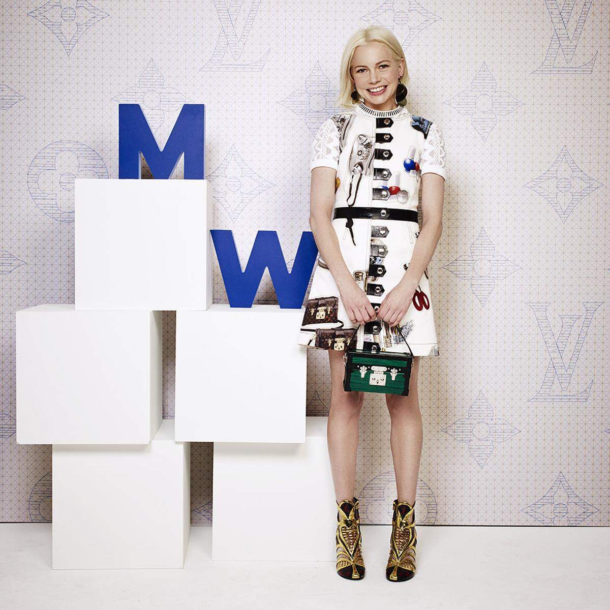 Schauspielern Michelle Willams ist als Model für Louis Vuitton tätig.