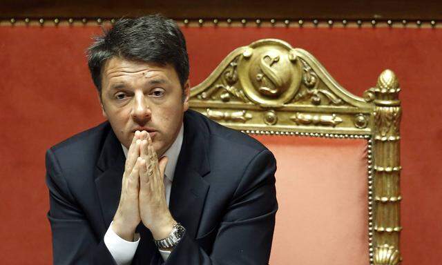 Matteo Renzi Roma 22 04 2015 Senato Informativa urgente del Presidente del Consiglio sulla tragedia