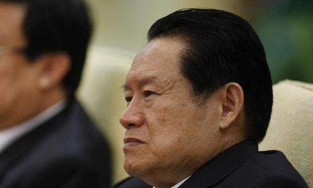 China´s then Public Security Minister Zhou Yongkang attends the Hebei delegation discussion sessions in Beijing