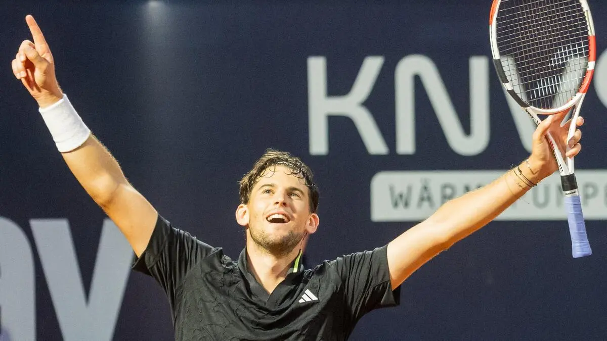 Thiem nach Abwehr von fünf Matchbällen im Kitzbühel-Finale