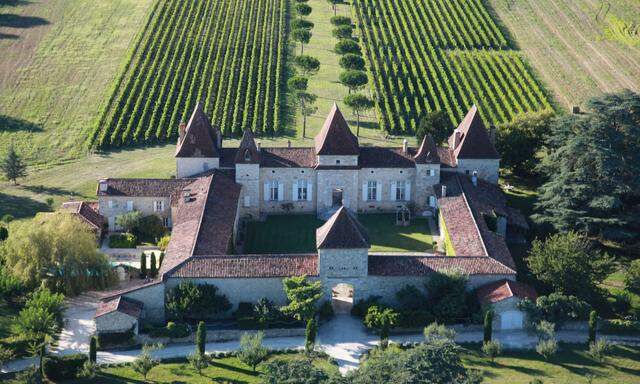 Französisches Schloss im Bordeaux-Gebiet aus dem 17. Jh.