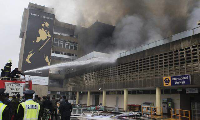 Große Teile des Flughafens von Nairobi wurden zerstört.