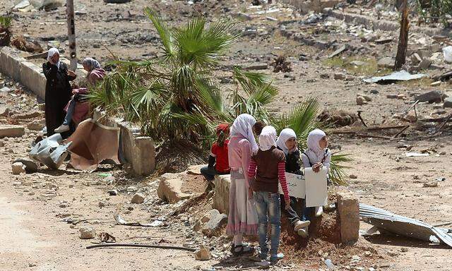 Frauen in Daraya.