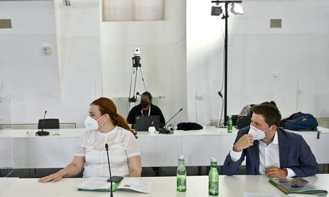 Auch die Grünen beziehen Stellung, der Aufsichtsrat habe "spät aber doch Konsequenzen gezogen". Am Bild: Nina Tomaselli und David Stögmüller am Dienstag im Untersuchungsausschuss.