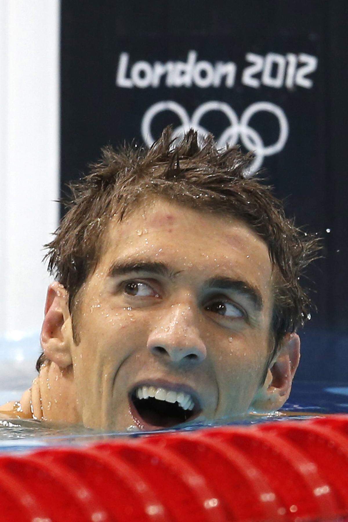 In den US-Ausscheidungen qualifizierte sich Phelps für die Olympischen Spiele 2012 in London in allen acht Disziplinen, in denen er in Peking Gold gewonnen hatte. Allerdings verzichtete er dann auf einen Start über 200 m Freistil.