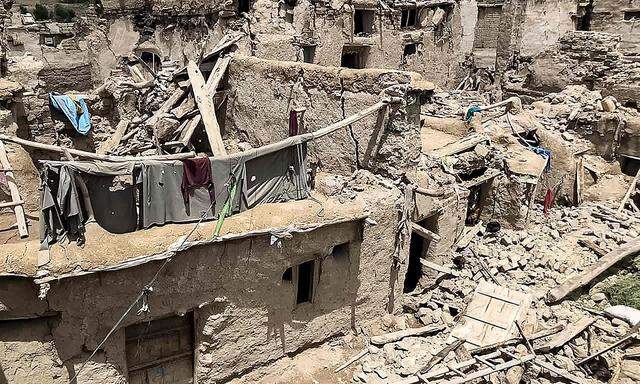 Ein zerstörtes Viertel in der afghanischen Katastrophenregion.
