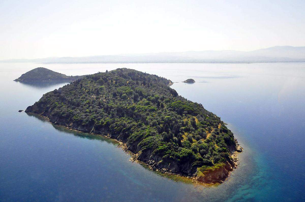 Diese private Mietinsel befindet sich unweit des griechischen Festlands.