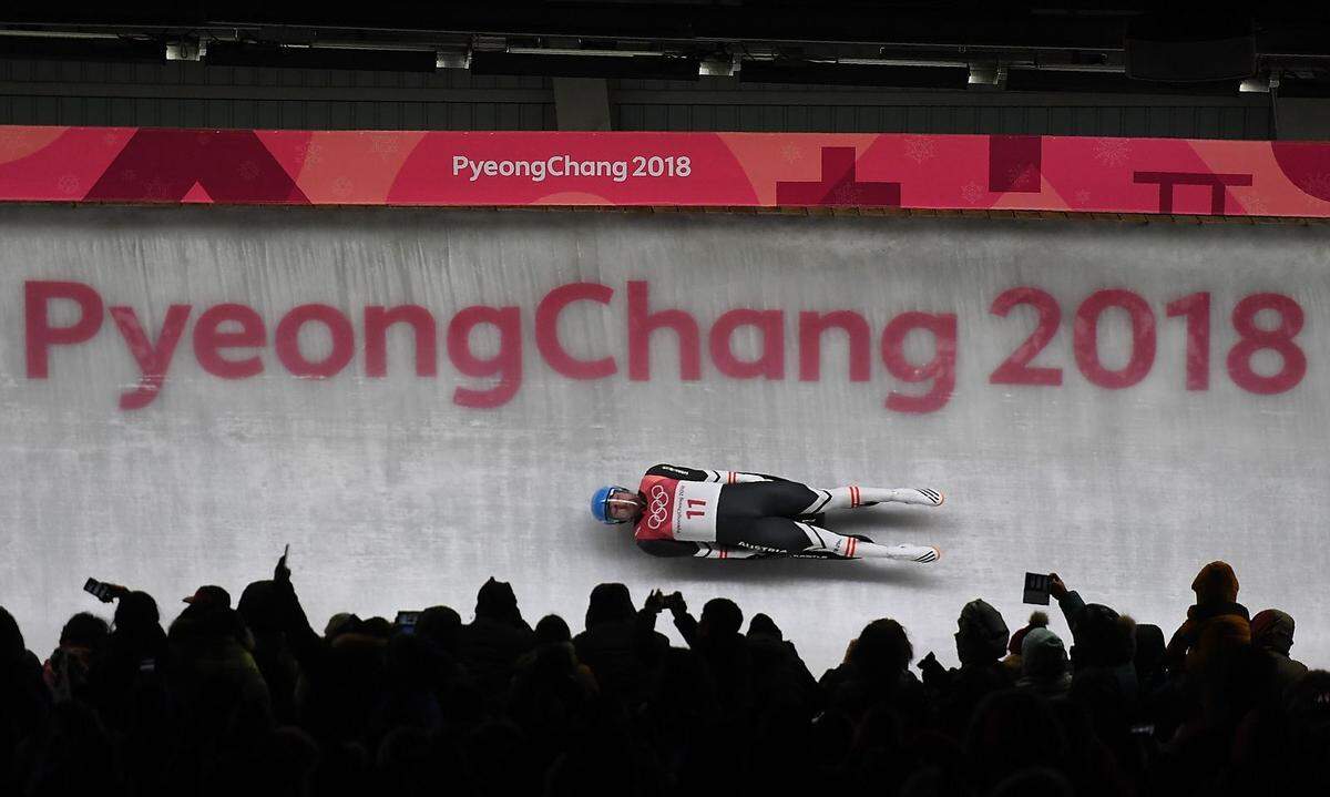 David Gleirscher rodelt bei den Olympischen Spielen in Pyeongchang zu Österreichs erstem Gold.