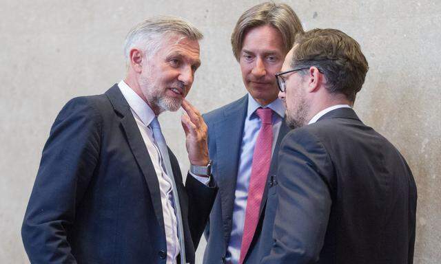 Meischberger, Grasser und Anwalt Wess.