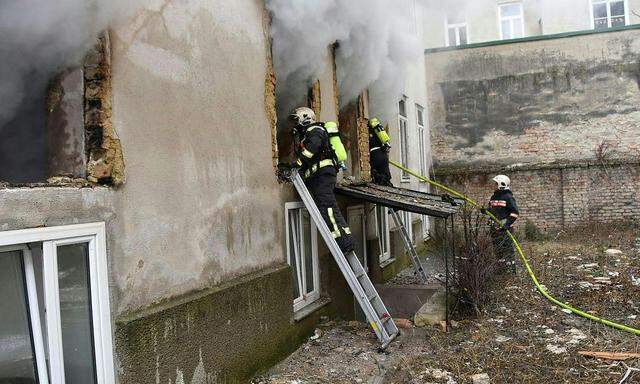 Einsatz nach der Explosion am 26. Jänner