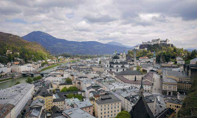 SALZBURG, AUSTRIA - APRIL 27: City view of Salzburg on April 27, 2023 in Salzburg, Germany. (Photo by Thomas Trutschel/Photothek via Getty Images)