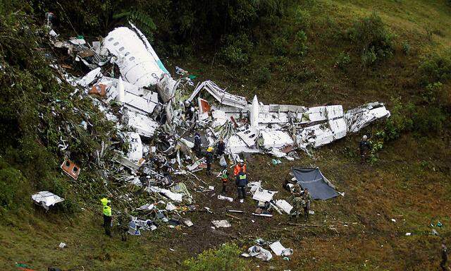 Der Avro RJ85 zerschellte in Kolumbien, an Bord 81 Menschen.