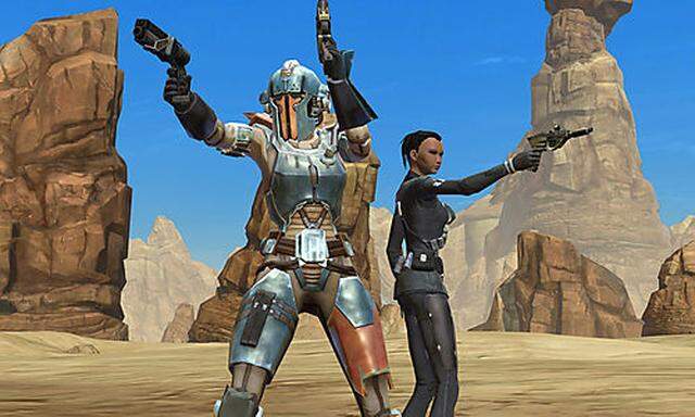 This video game image courtesy of Electronic Arts/BioWare shows Star Wars: The Old Republic.   (AP 