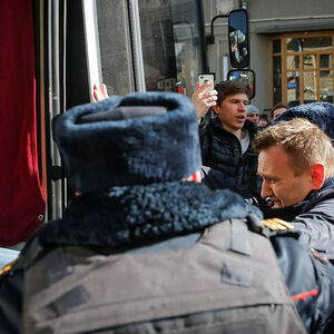 Nawalny wurde festgenommen.