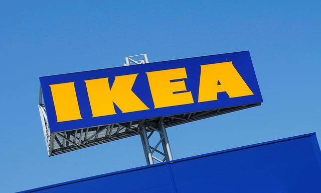 FILE PHOTO:The logo of IKEA is seen above a store in Voesendorf
