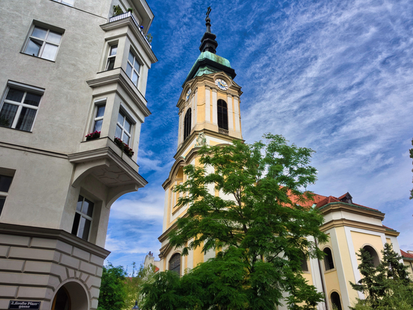 The Leopold Church, built in 1724 in place of the destroyed synagogue.