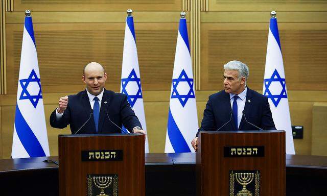 Israel Premier Naftali Bennett und Außenminister Yair Lapid