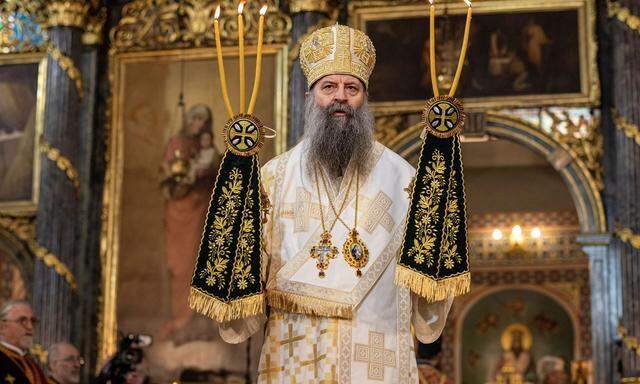 Das neue Oberhaupt der serbisch-orthodoxen Kirche, Patriarch Porfirije. 