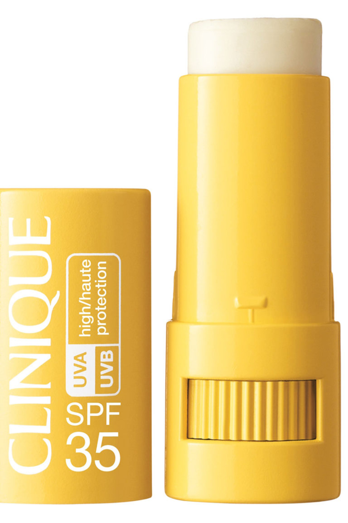 für präzises Auftragen, „Targeted Protection Stick“ von Clinique, UVA/UVB-LSF 35, 24,50 Euro.