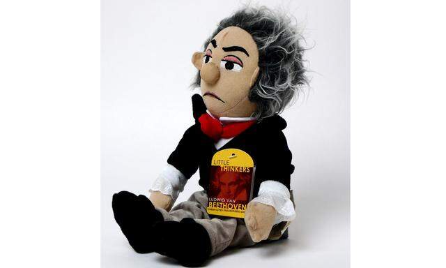 In den „Peanuts“ ist ein Bub verrückt nach Beethoven. Taugt dieser auch real als Spielzeug? Diese Plüschfigur der New Yorker Firma Unemployed Philosopher's Guild spielt die „Mondscheinsonate“.