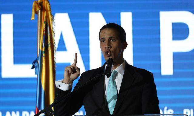 Gegenpräsident Guaidó hofft auf Unterstützung von Russland und China, bisher erfolglos.