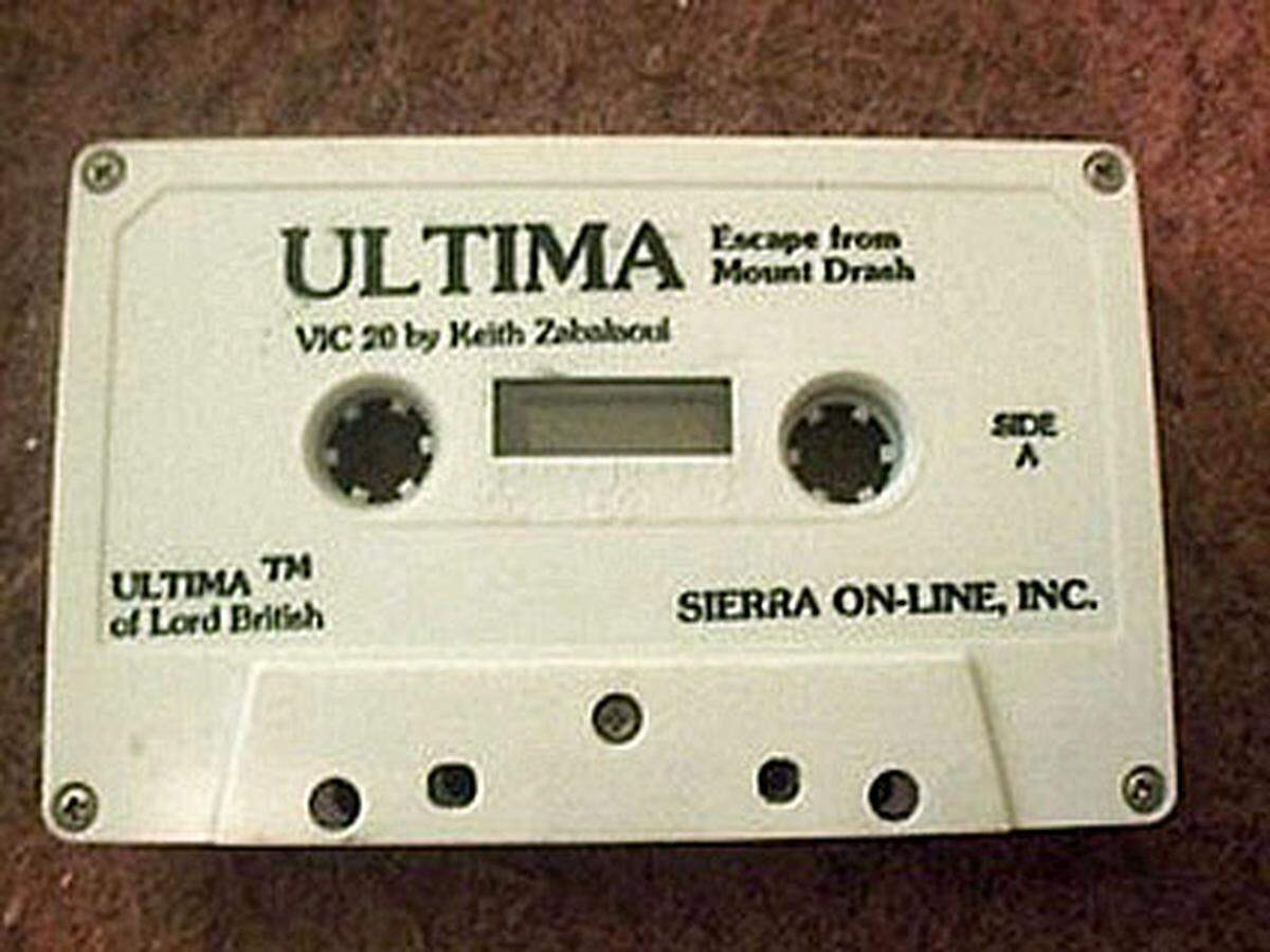 Name: Ultima: Escape from Mount Dash System: Commodore Vic-20 Kopien im Umlauf: ? Schätzwert: 1600 Euro