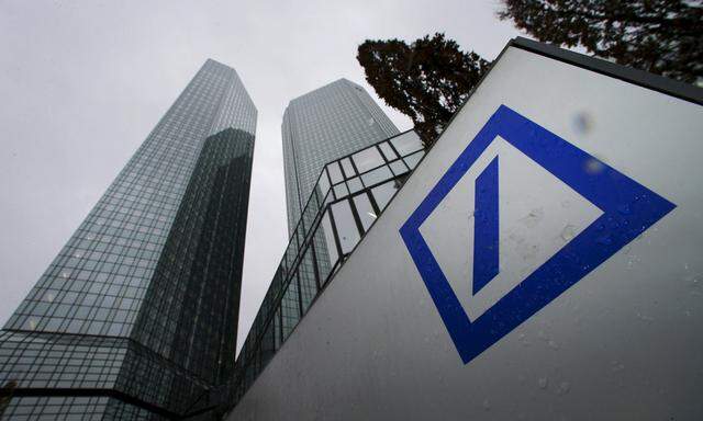 The headquarters of Deutsche Bank are pictured in Frankfurt