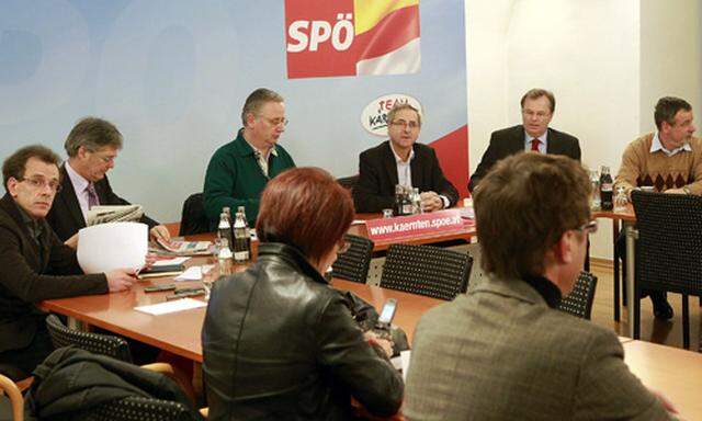 Kärntner SPÖ sucht Chef (im Bild: SPÖ-Präsidiumssitzung in den Klubräumlichkeiten)