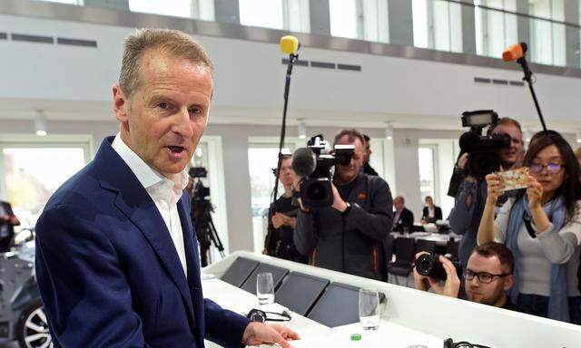 VW-Chef Herbert Diess setzt auf Automation, um Kosten zu sparen