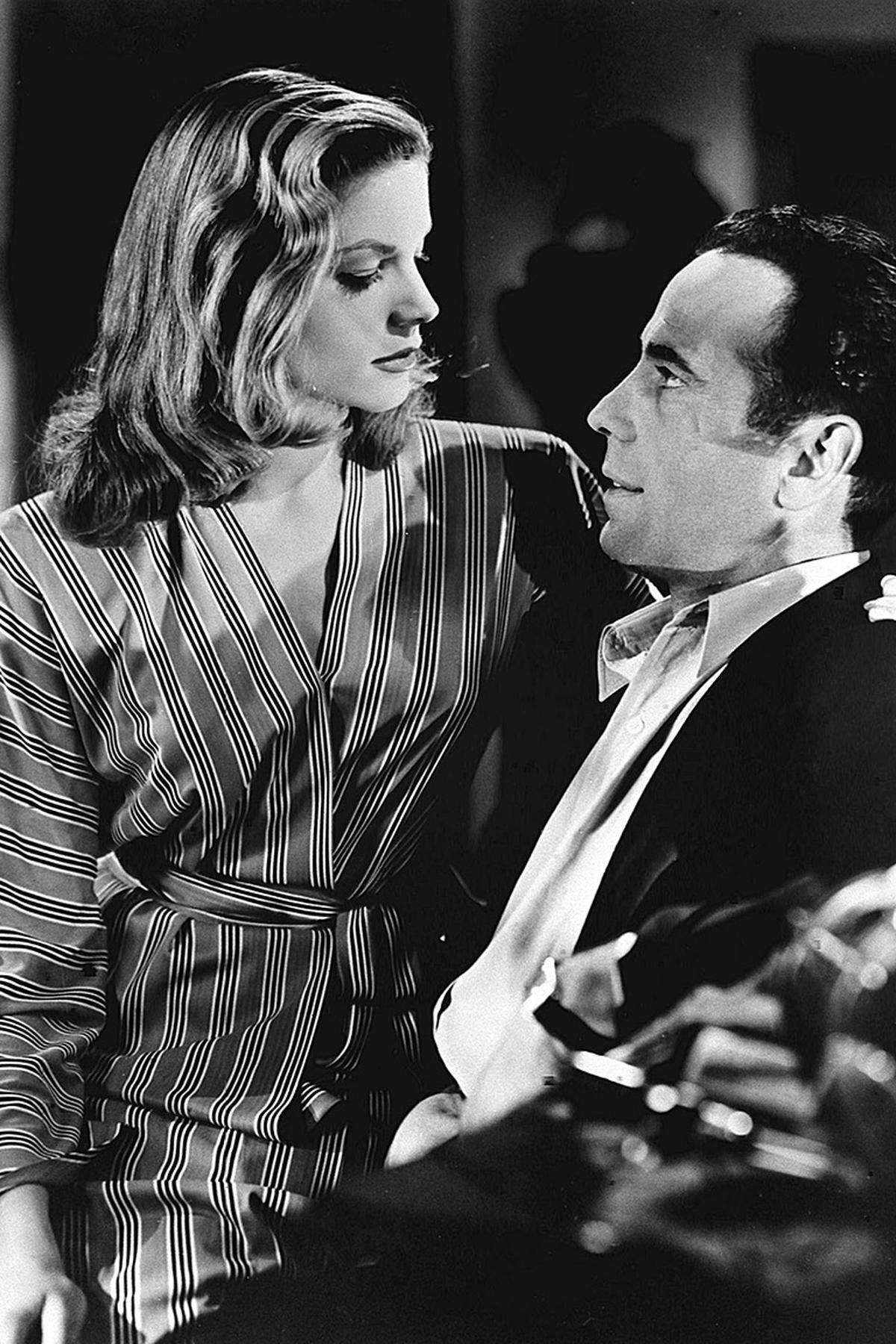 Mit Bogart begann auch Bacalls Filmkarriere. "Haben Sie mal Feuer?", war der berühmte Satz in der Anfangsszene der Hemingway-Verfilmung "To Have and Have Not".