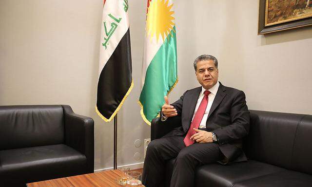Der Außenminister der Kurdenregion, Falah Mustafa