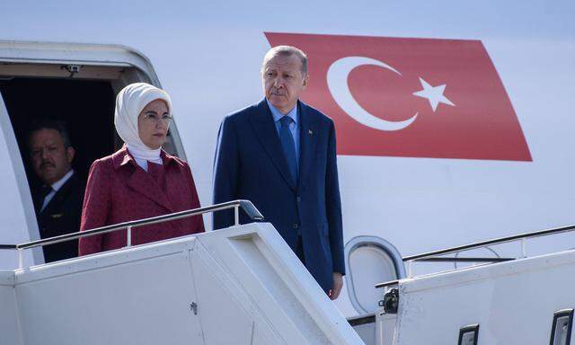 Ankunft des türkischen Präsidenten in Berlin.
