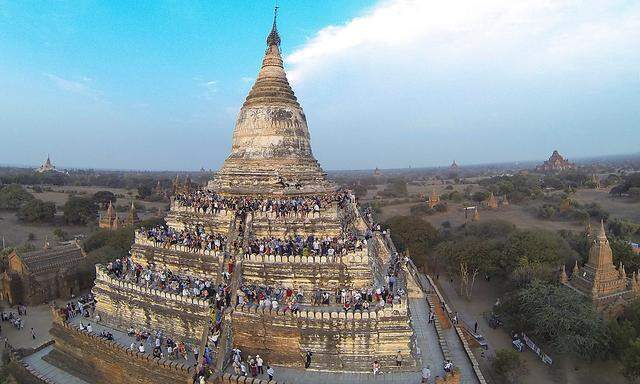 Der Tempel von Bagan ist die bedeutendste Touristenattraktion des Landes.