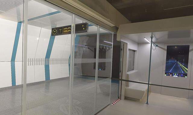 Archivbild: Nachbau einer künftigen U5-Station in eimem Infocenter der Wiener Linien