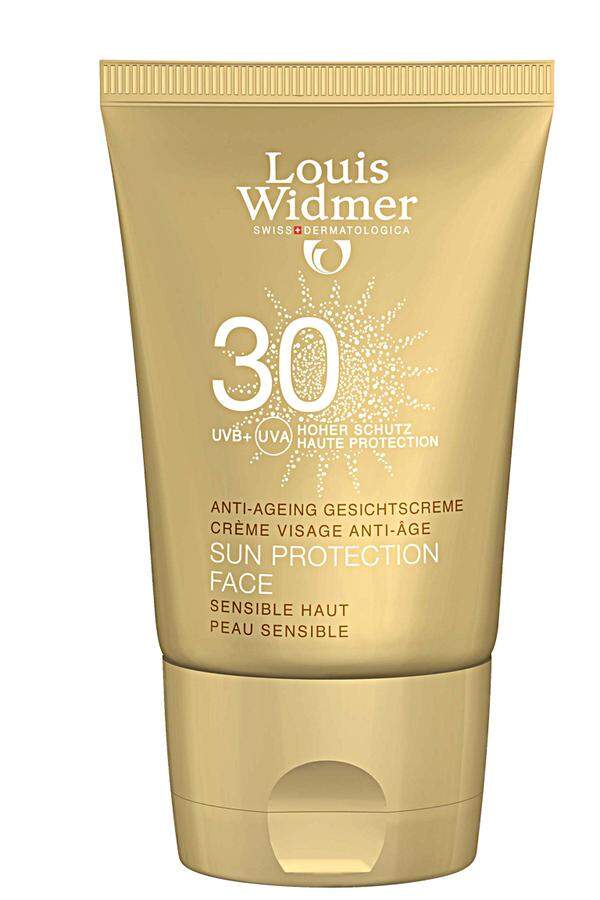 „Sun Protection Face“, SPF 30, 50 ml, 13,60 Euro. 