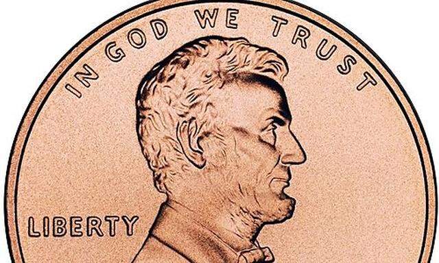 This image provided by the US Mint shows the newly redesigned one-cent coin (penny) in 50 years which