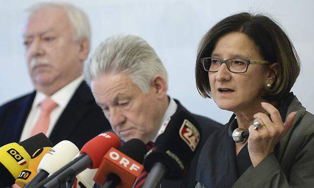  Landeshauptleute Michael Häupl (Wien), Josef Pühringer (OÖ) und Innenministerin Johanna Mikl-Leitner 