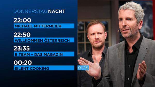 Ab 8. Jänner wird ORF 1 zu ORF eins. Die Sender ORF 1 und ORF 2 sollen damit optisch klar voneinander abgegrenzt werden. Die Veränderungen werden mit rund 30 "Gesichtern" des Senders ergänzt.  Darunter Dirk Stermann und Christoph Grissemann, Moderatoren von "Willkommen Österreich" in der Donnerstagnacht.