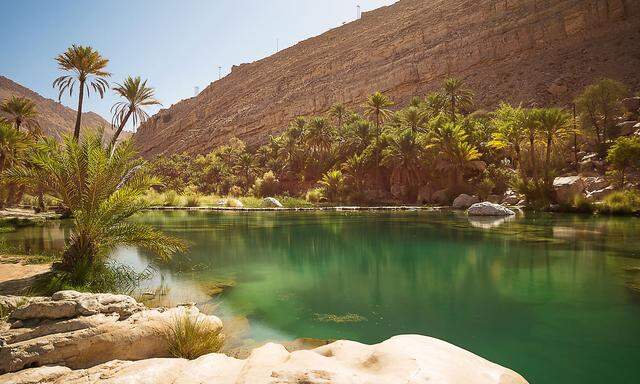 Der Oman wäre das Partnerland der ITB 2020 gewesen. Im Bild: Der Wadi Bani Khalid.